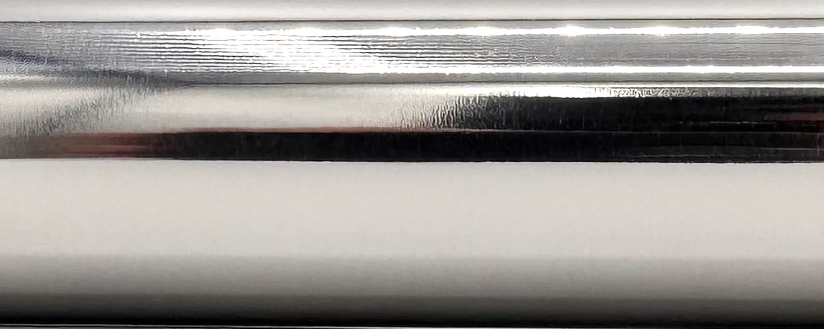 Polished titanium finish